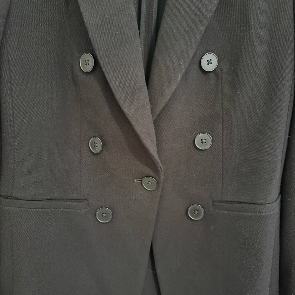 Express Black Button Blazer